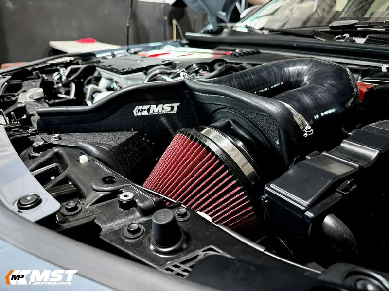 Black MST Intake installed in FL5 engine bay