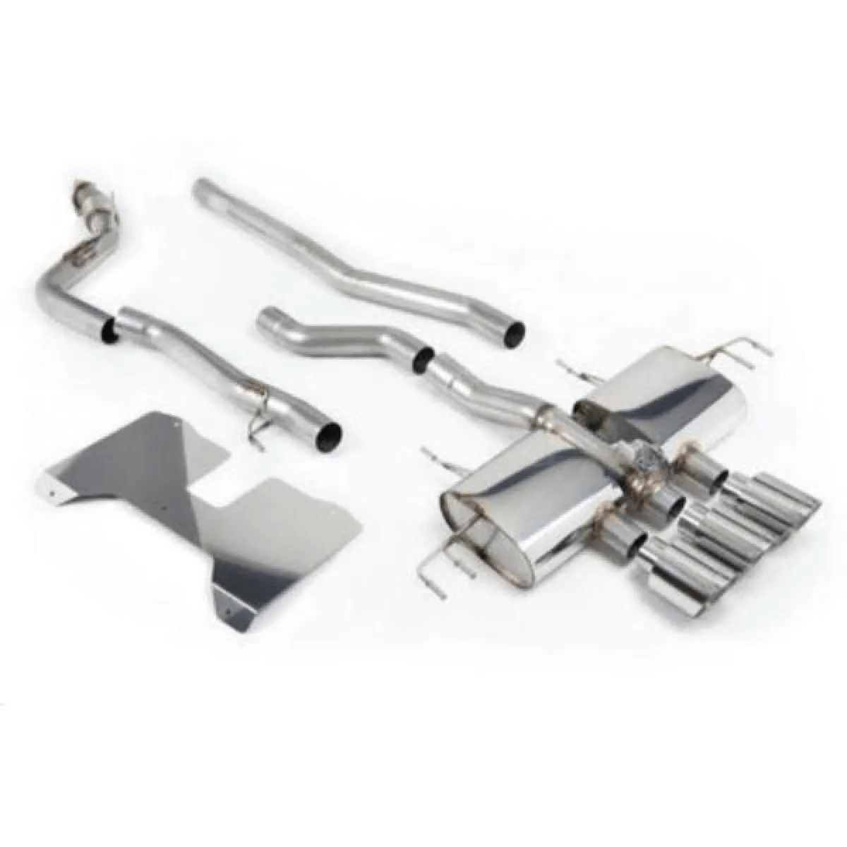 High-performance stainless exhaust system for Honda Civic Type R FL5