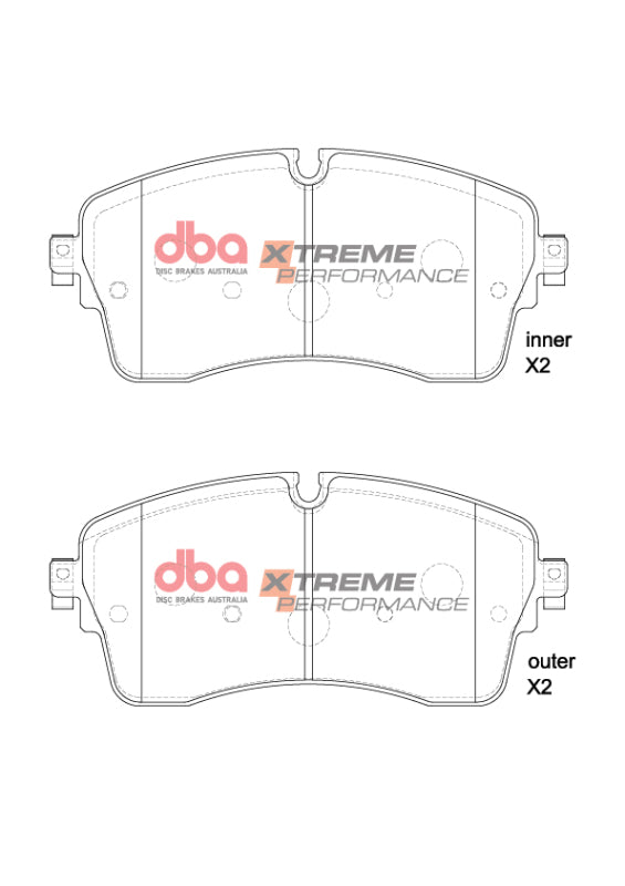 DBA 2018+ Jaguar E-Pace (w/18in Wheels) XP Performance Front Brake Pads