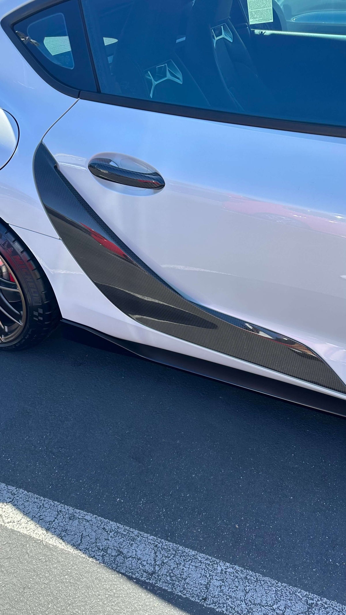 Carbon Fiber Door Fender Trims - Toyota A90 Supra.