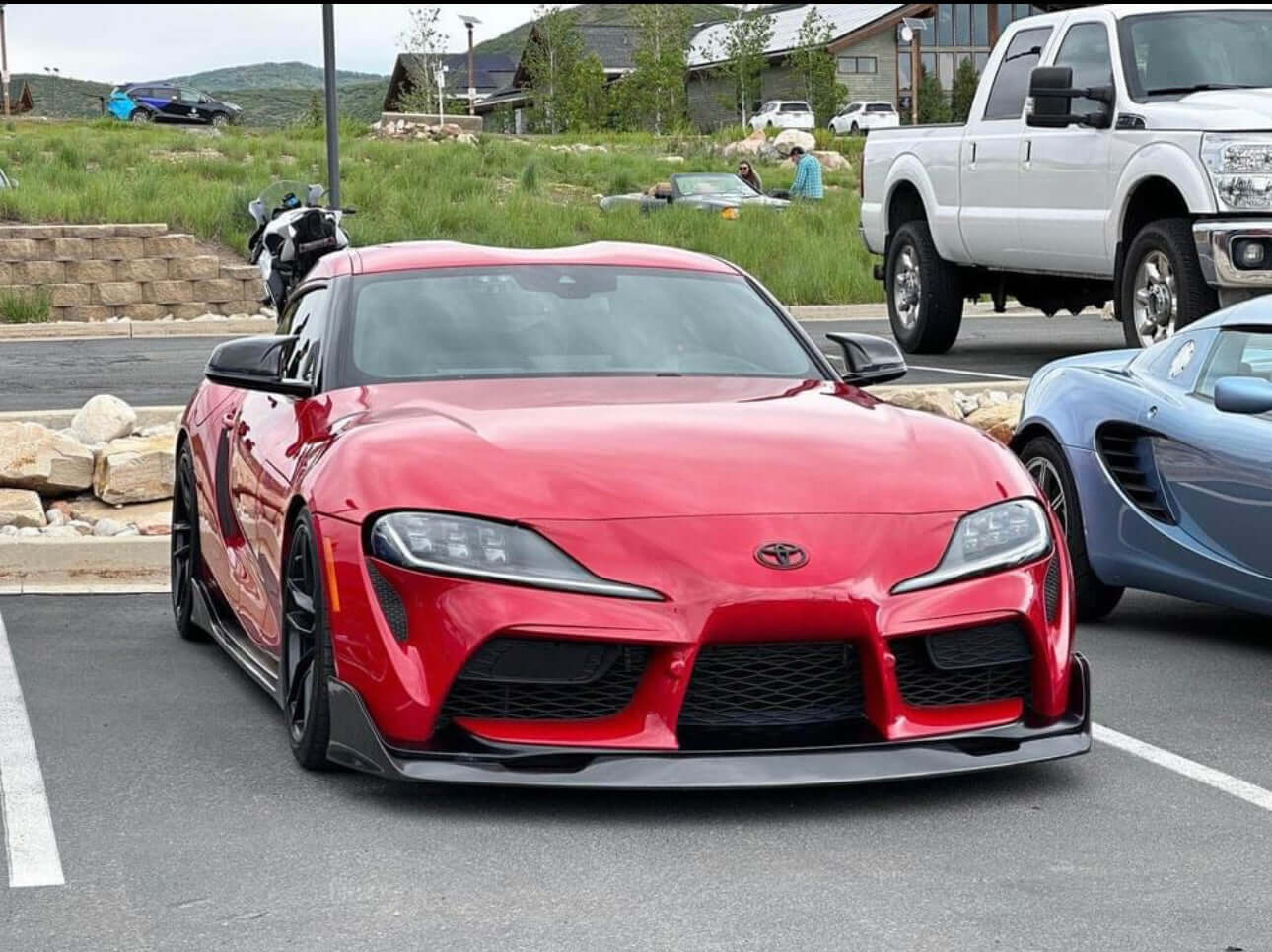 AG style Carbon Fiber Front Bumper Lip - Supra A90/A91.