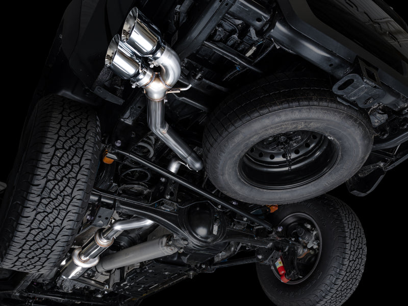 AWE Exhaust for 4th Gen Toyota Tacoma Dual Chrome Silver Tips