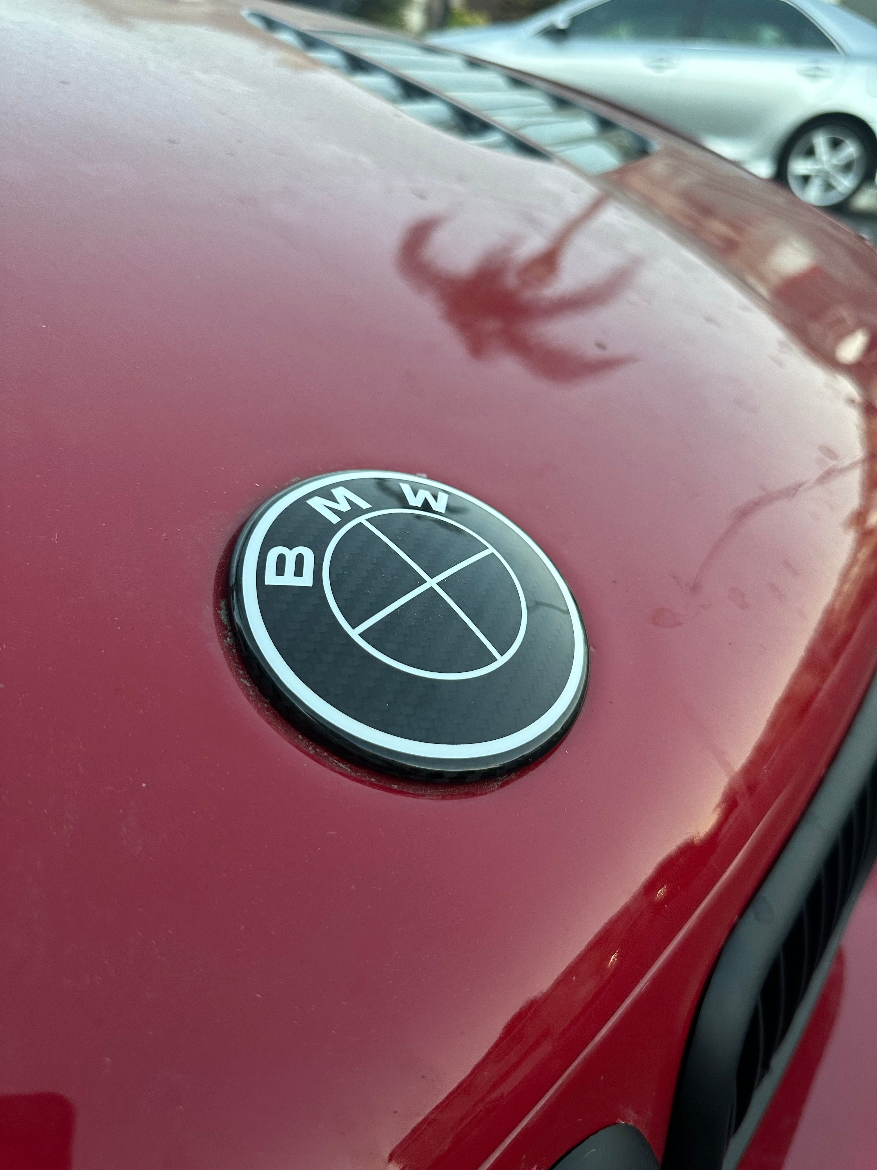 BMW Carbon Fiber roundel Emblem Cover - BMW.
