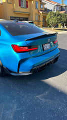 M Performance Style Carbon Fiber Rear Canard Splitters - BMW G80 M3 & G82 / G83 M4.