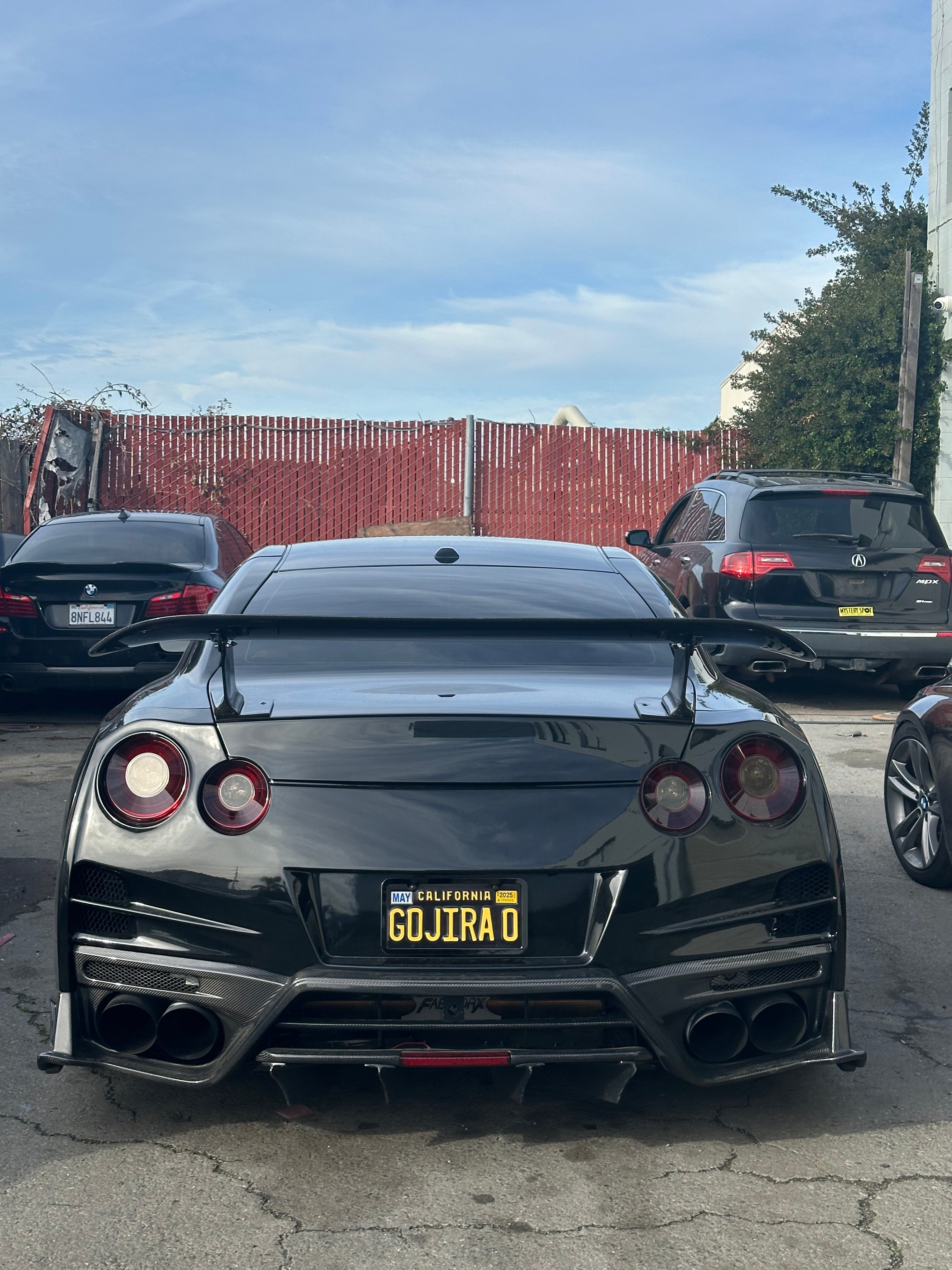 Carbon Fiber Rear Trunk Spoiler Wing - 08-16 Nissan GTR R35.