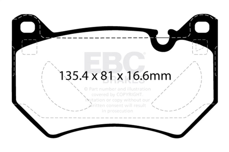 EBC 2018+ Audi Q5 FY 2.0T Yellowstuff Front Brake Pads