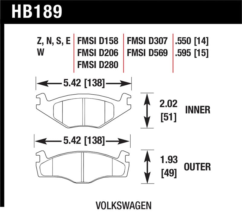 Hawk HP+ Street Brake Pads