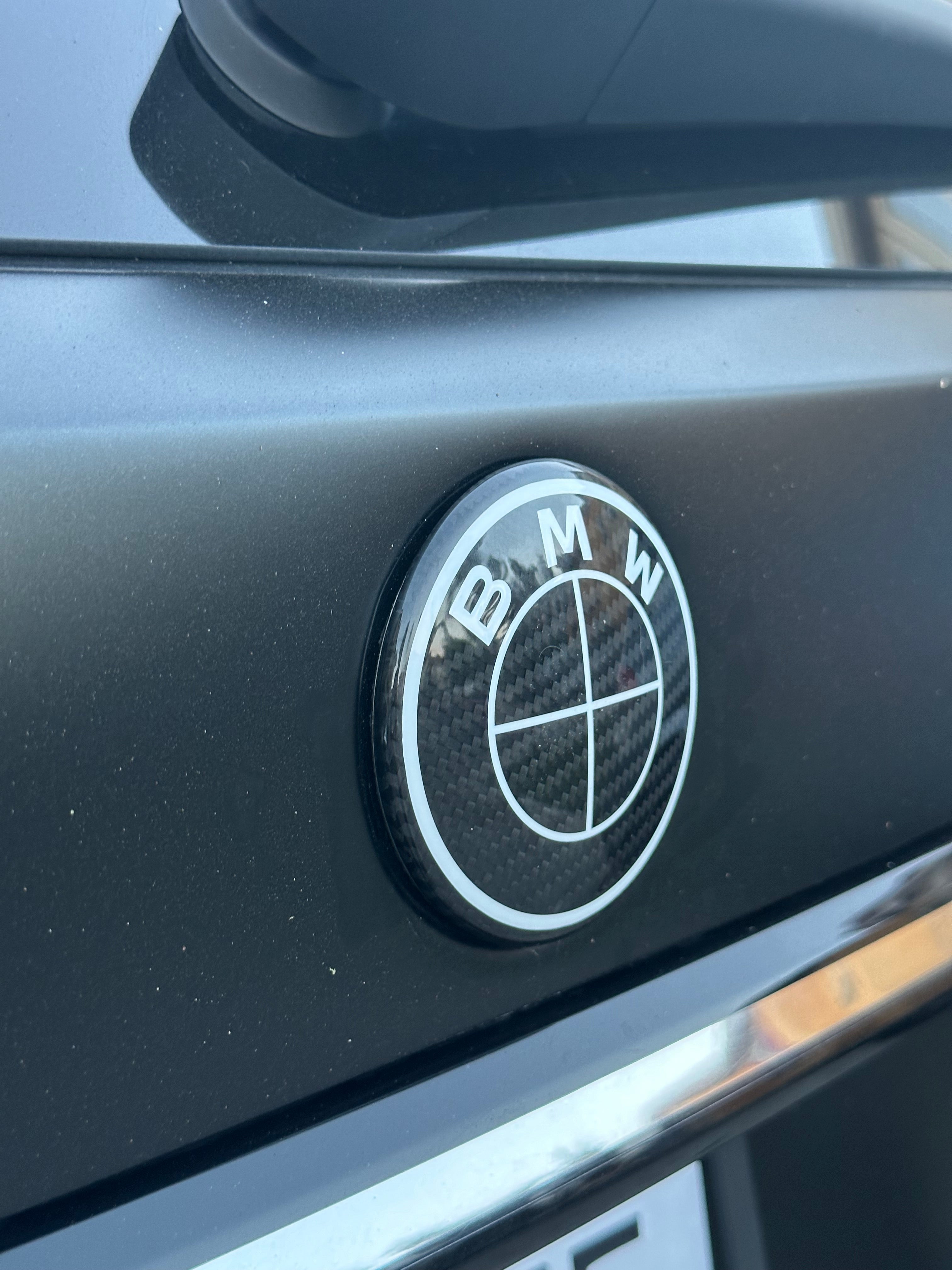 BMW Carbon Fiber roundel Emblem Cover - BMW.