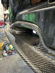 Carbon Fiber M Sport Front Bumper Lip for BMW F30 3 Series 2012-2019 V style.