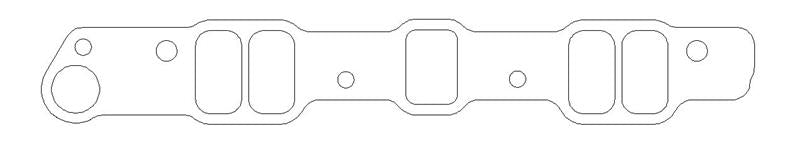 Cometic Pontiac V8 .060in Fiber Intake Manifold Gasket Set - 1.141in x 2.063in Rectangle Port