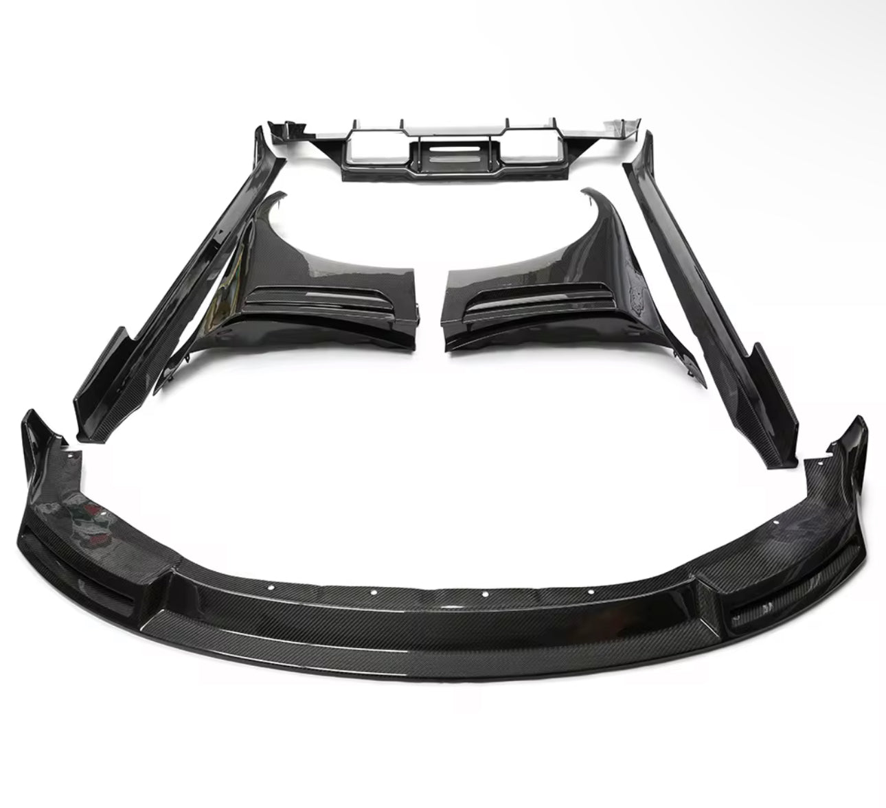 V Style Carbon Fiber Rear Diffuser w/ undertray diffuser - BMW G87.