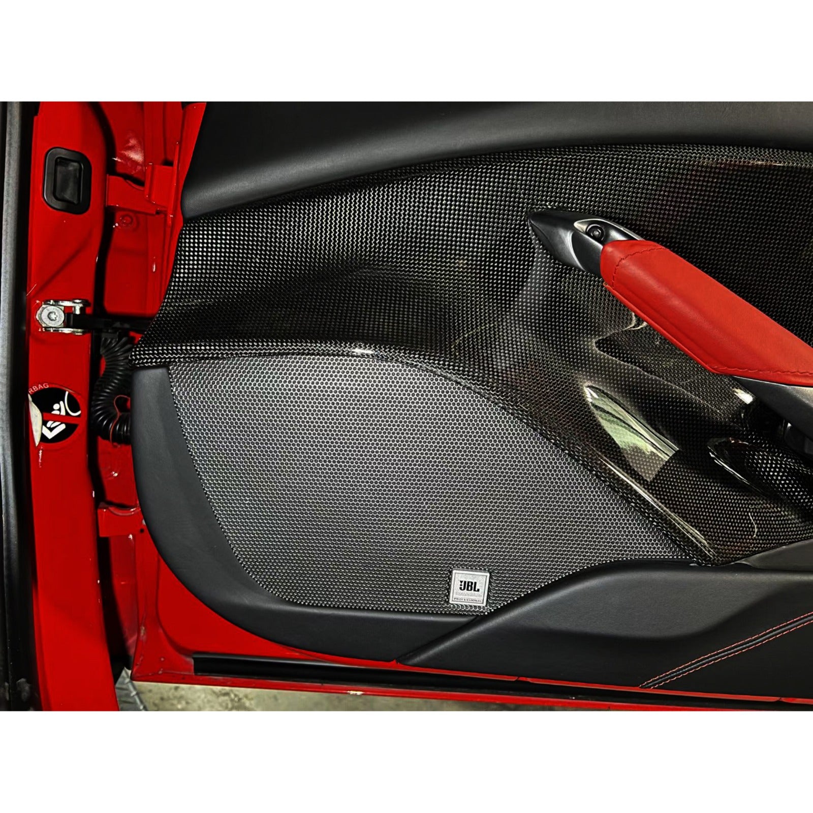 Carbon Fiber interior Door Trim - Ferrari 488 GTB 2015-2020.