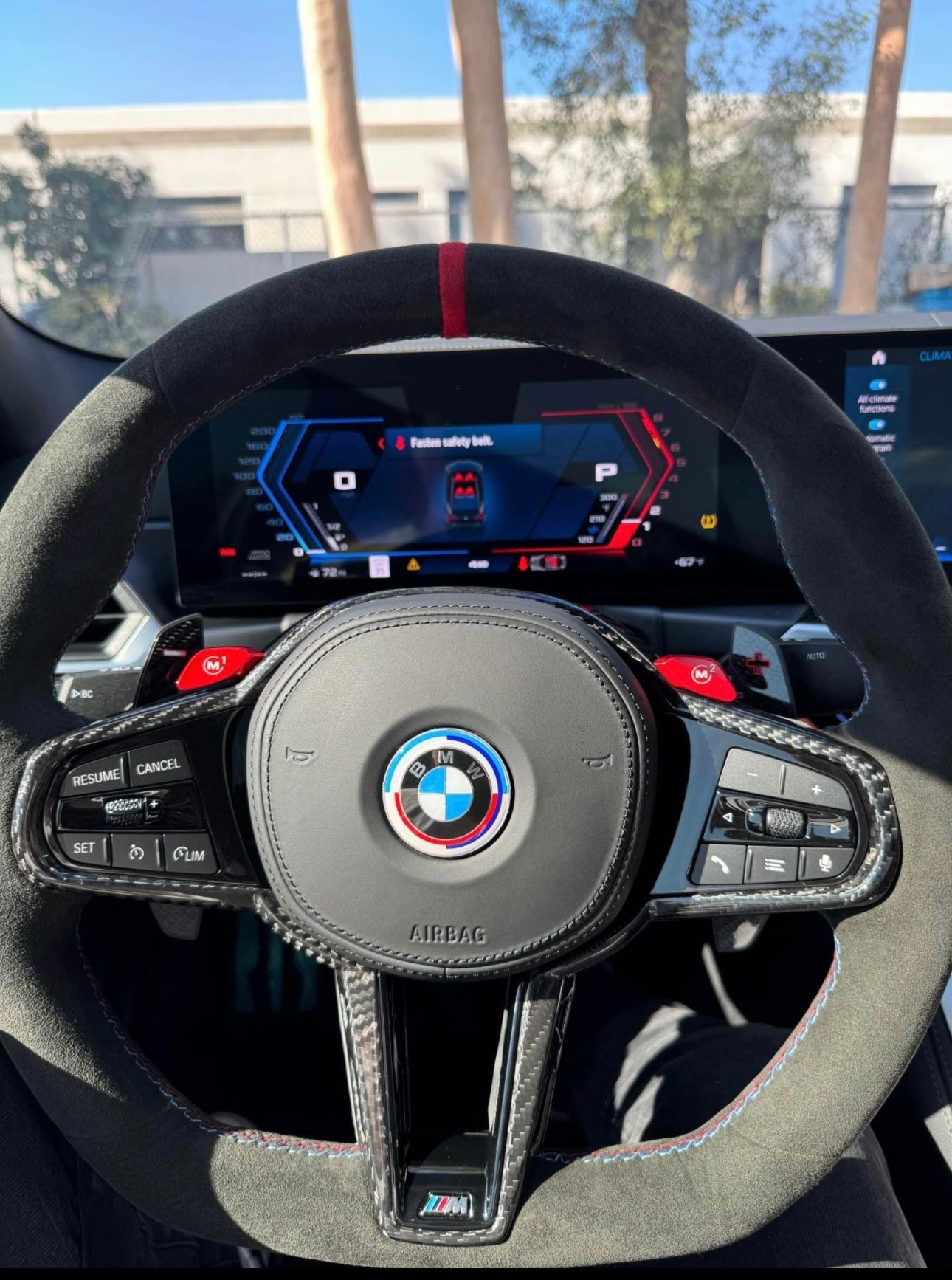 2025 LCI Steering Wheel w/ Carbon Fiber Trim Complete Replacement- BMW G Chassis.