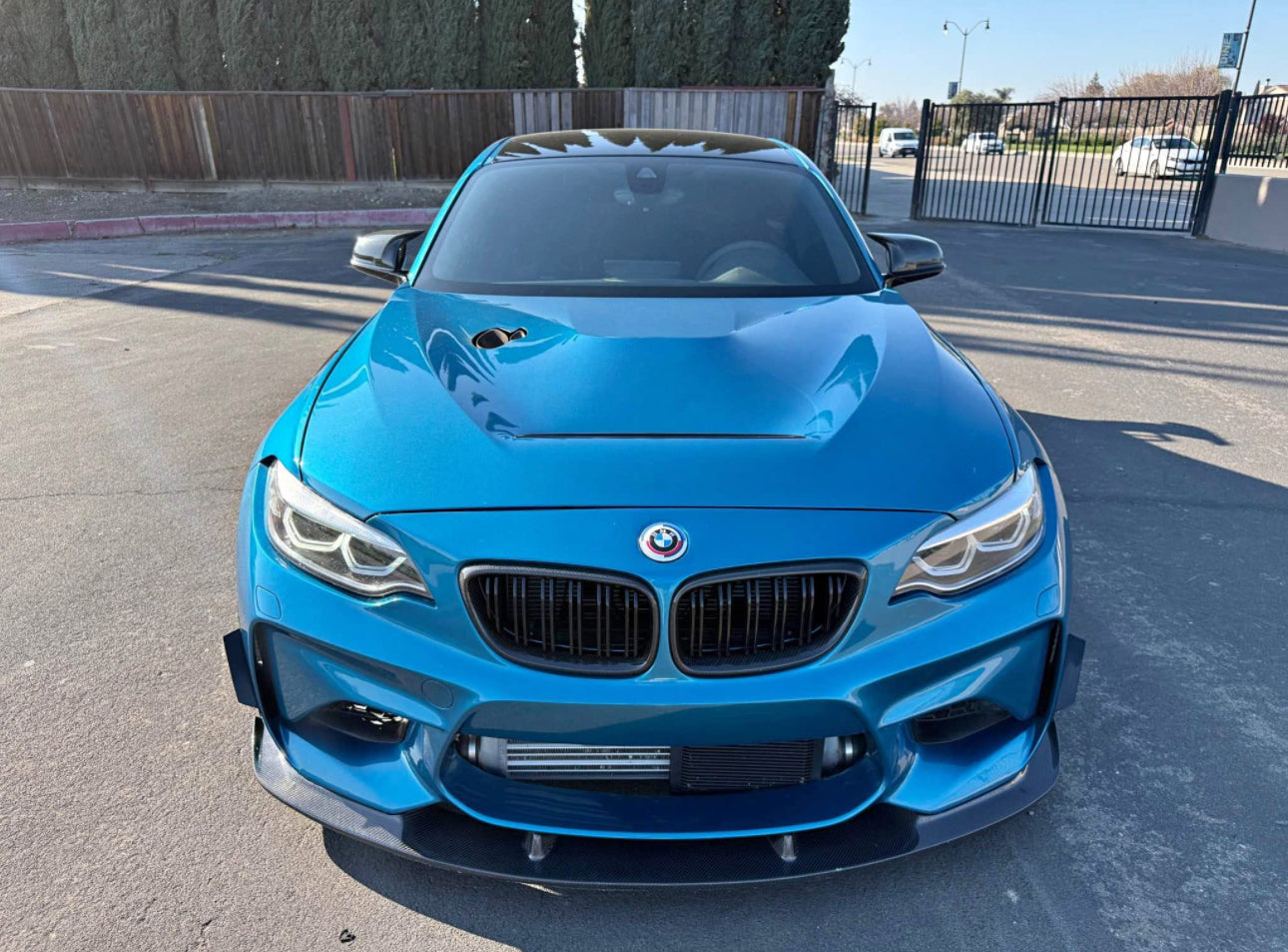 3D Design Style Carbon Fiber Front Lip - BMW F87 M2.