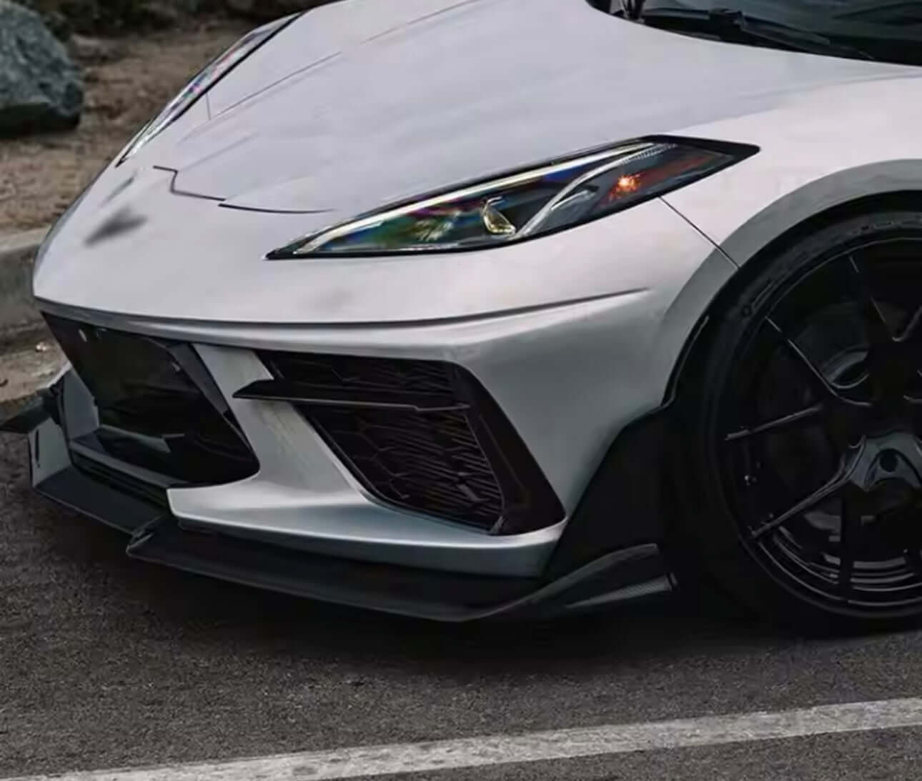Carbon Fiber Front Lip  - Corvette C8.