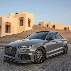 MP Style Carbon Fiber Side Skirts - Audi RS3 / S3 / A3 S Line.