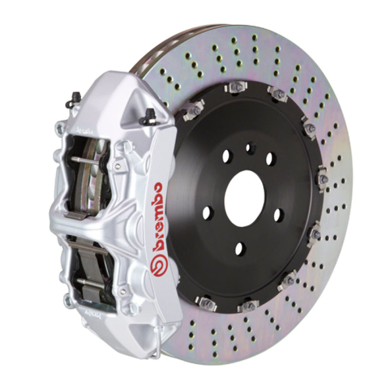 Brembo 25+ BMW X3 30 xDrive/BMW X3 M50 xDrive Fr GT BBK 6 Pist Cast 405x34 2pc Rotor Drilled- Silver