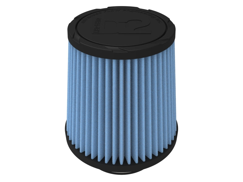 aFe POWER Universal Clamp-On Air Filter w/ D2 Dura-Dry Media - 3-1/2in F x 6in B x 4-3/4in T x 6in H
