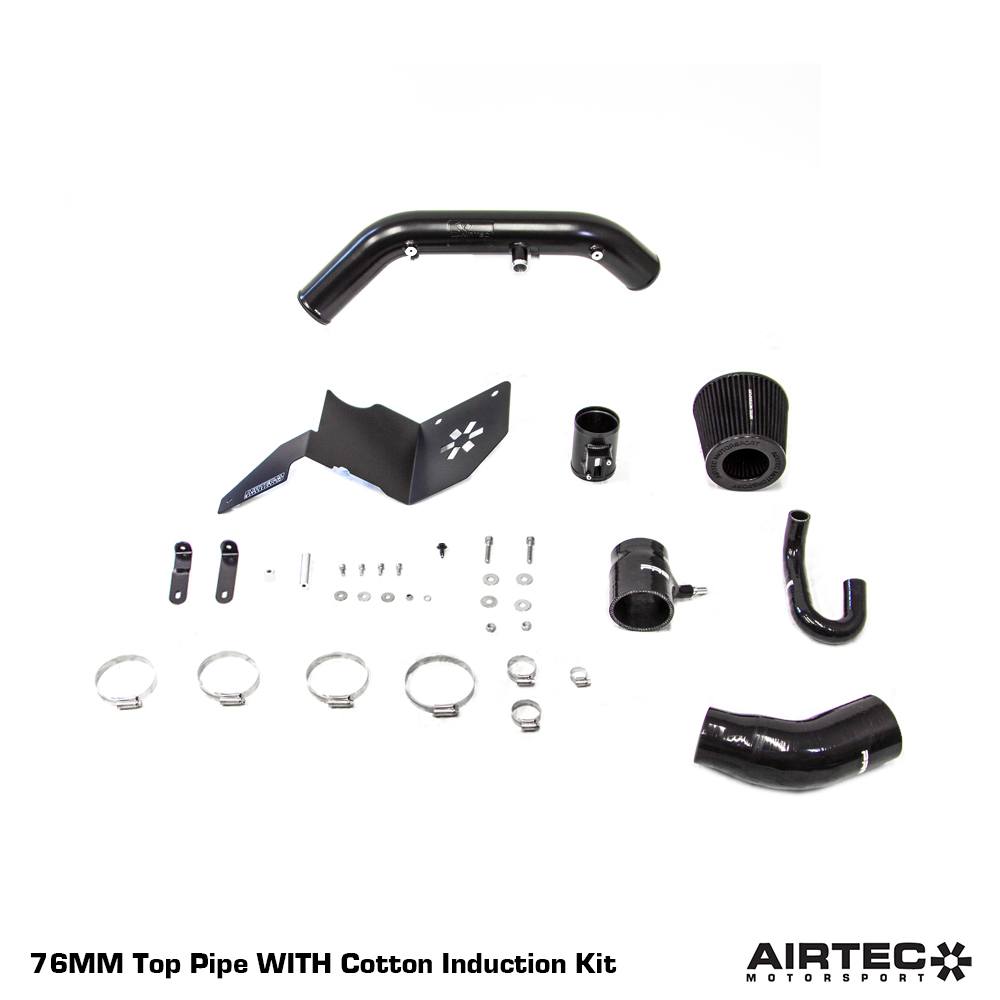AIRTEC Motorsport RS-Style 76mm Top Induction Pipe for Fiesta ST180.