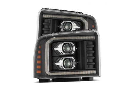 AlphaRex (PRO-Series) 2005-2007 Ford Super Duty LED Projector Headlights - Black