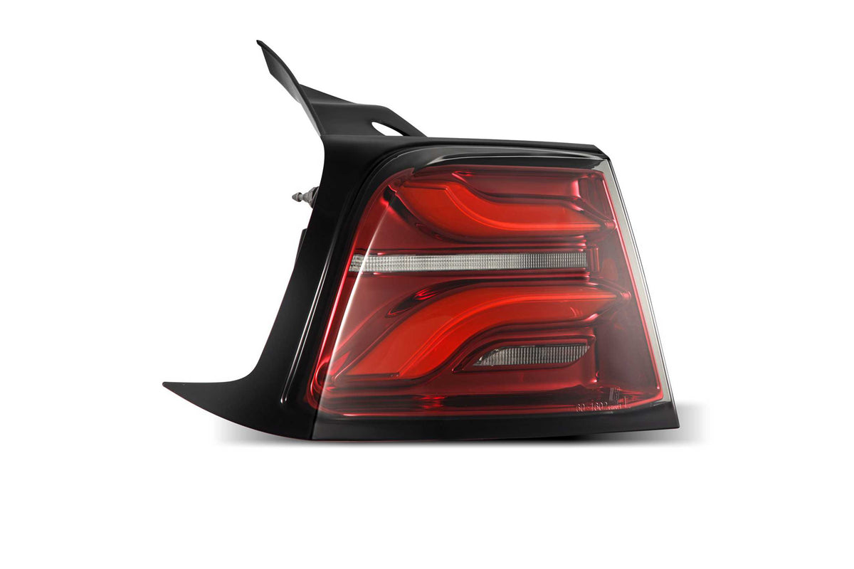 ARex Pro LED Tail Lights: Tesla Model Y LED Tail Lights (w/ Amber Turn Signals) (20-22) - Red