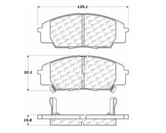 StopTech Brake Pads for Honda Civic 2006-2011, Ceramic, Front, 104.0829.