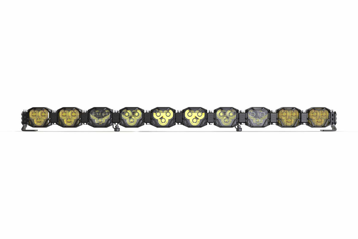 10-Pod 40.5" 4Banger Bar: NCS / White/Yellow