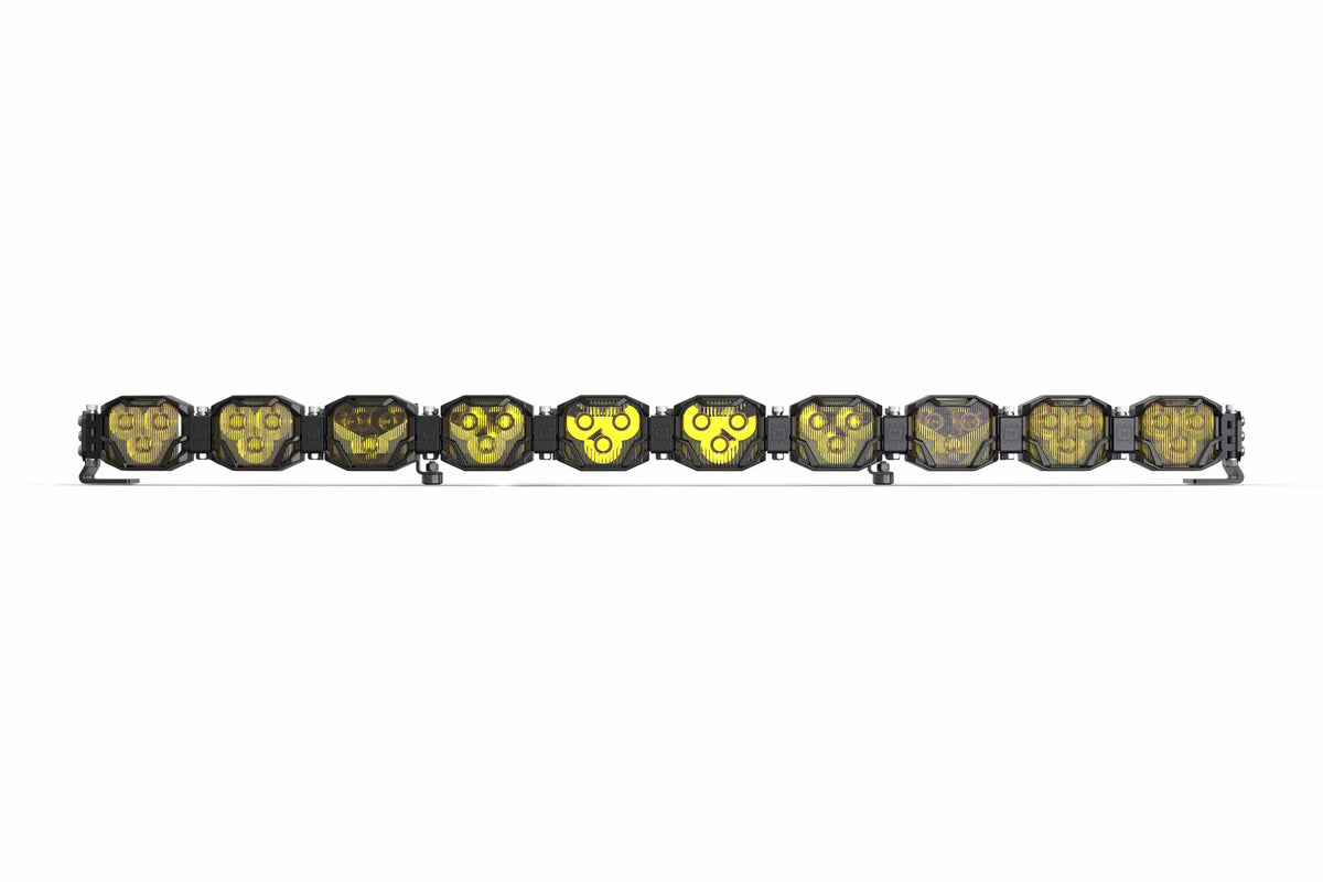 10-Pod 40.5" 4Banger Bar: HXB / Yellow