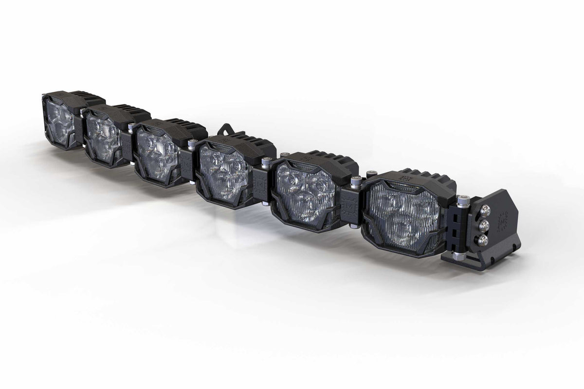 6-Pod 24.5" 4Banger Bar: HXB / White