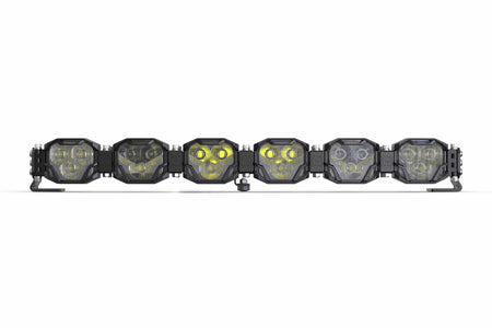 6-Pod 24.5" 4Banger Bar: HXB / White