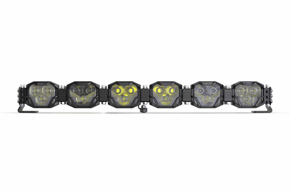 6-Pod 24.5" 4Banger Bar: NCS / White