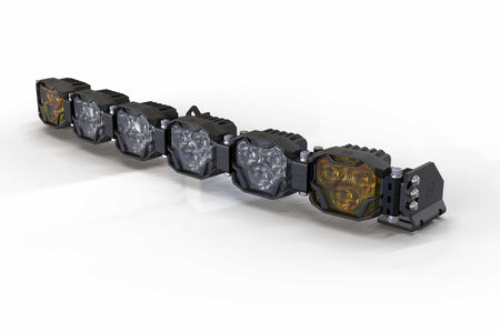 6-Pod 24.5" 4Banger Bar: NCS / White/Yellow