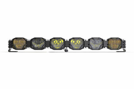 6-Pod 24.5" 4Banger Bar: HXB / White/Yellow