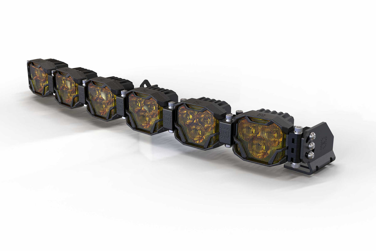 6-Pod 24.5" 4Banger Bar: HXB / Yellow