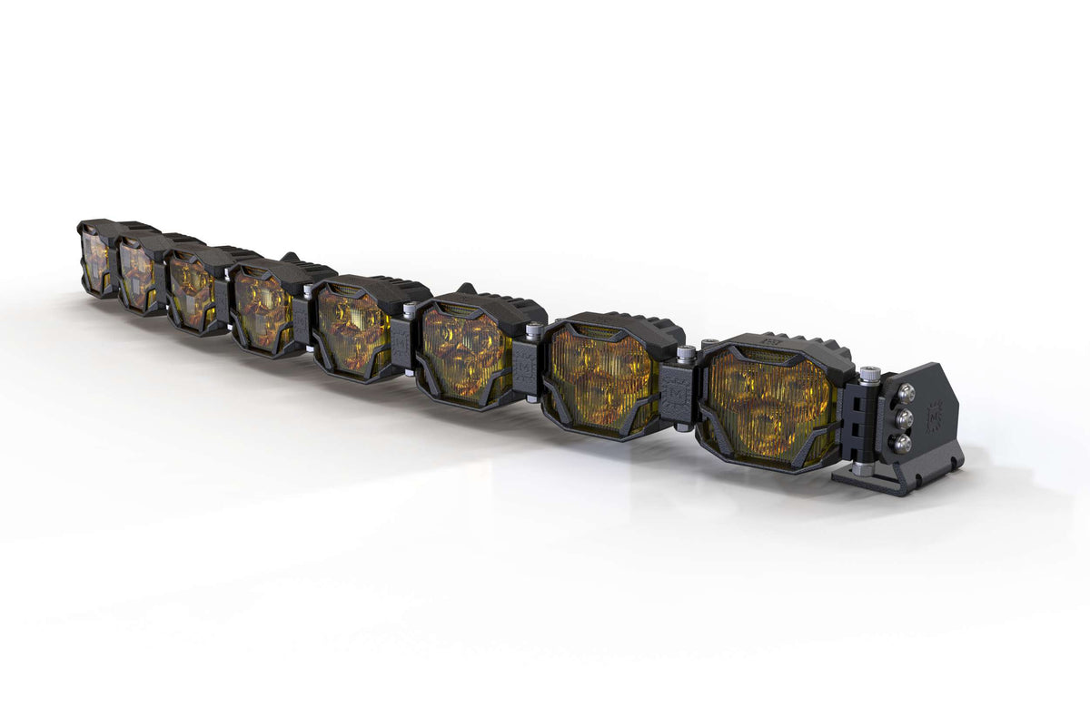 8-Pod 32.5" 4Banger Bar: NCS / Yellow