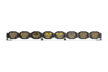 8-Pod 32.5" 4Banger Bar: HXB / Yellow