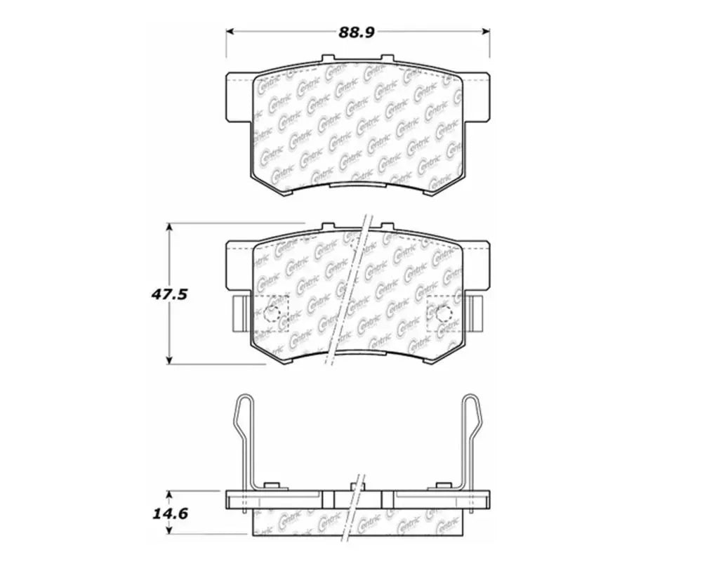 StopTech Performance Brake Pads for Honda Civic 2006-2011, 105.0537.