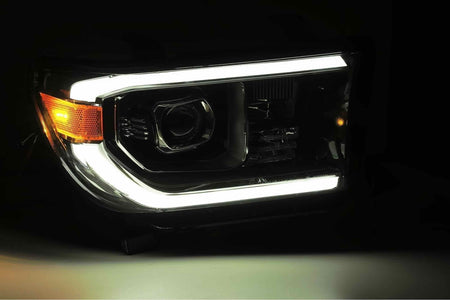 ARex (PRO-Series) Halogen Headlights: Toyota Tundra (07-13) - Alpha-Black w/o Adj (Set)