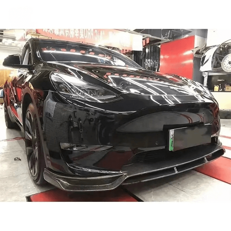 Carbon Fiber Front Splitter Lip - Tesla Model Y.