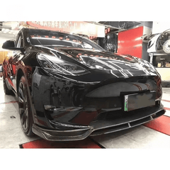 Carbon Fiber Front Splitter Lip - Tesla Model Y.