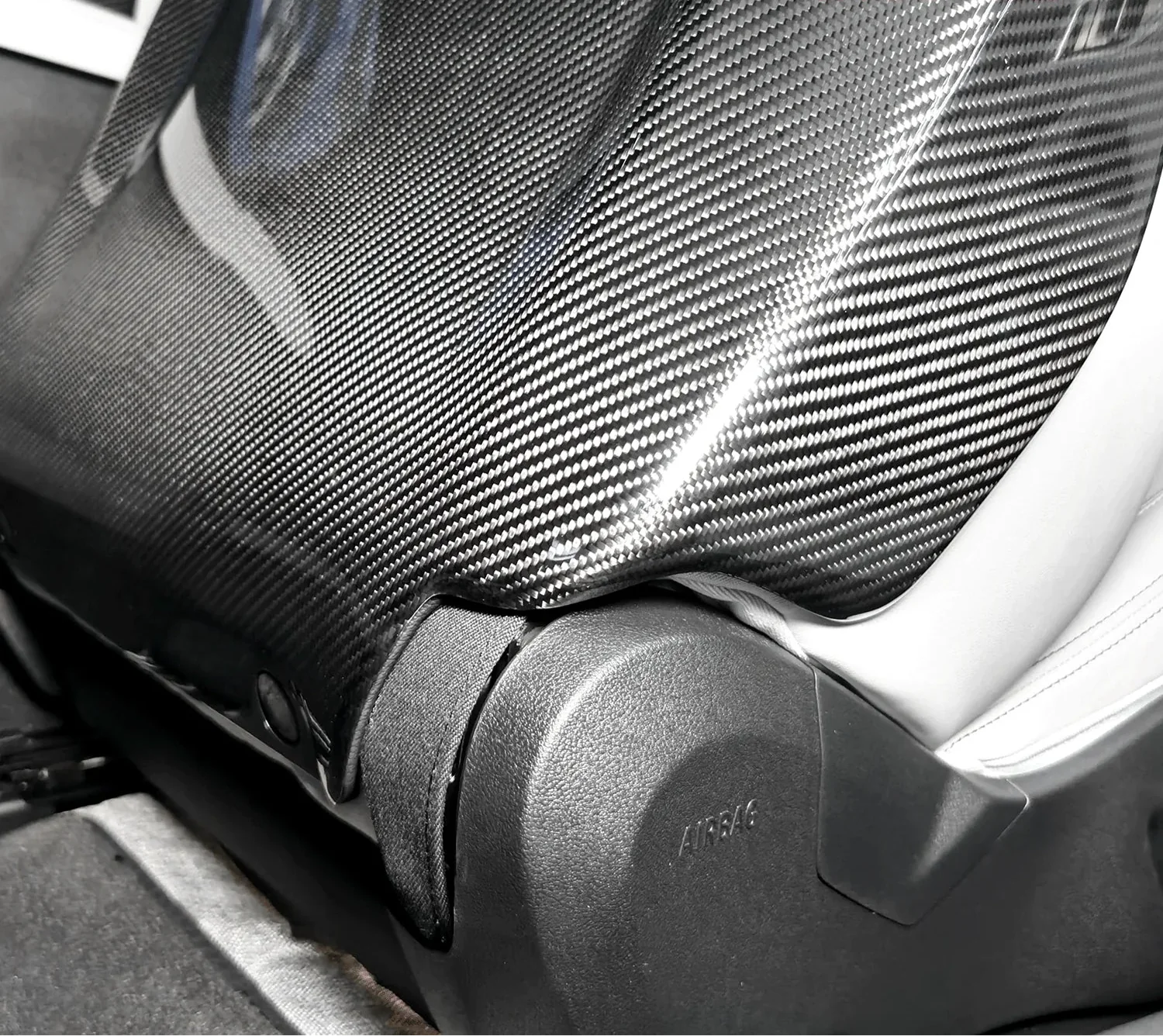 BMW M8 F91 F92 F93 Carbon Fiber Seat Back Cover.