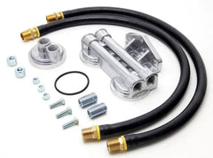 Trans-Dapt Performance DUAL Oil Filter Relocation Kit;2-1/2 in.ID;2-3/4 in.OD Filter Flange;22mmX1.5 Cadillac