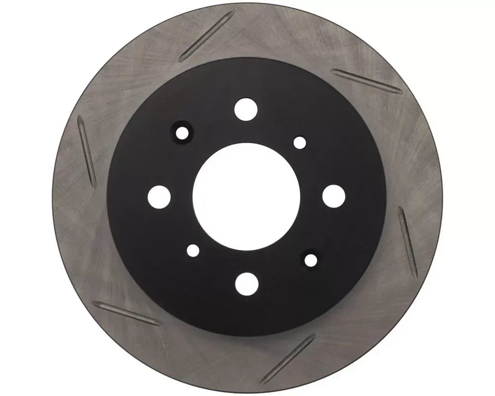 StopTech Sport Slotted Brake Rotor Rear Right, Red, for Honda Civic 2006-2011, 126.40017SR.