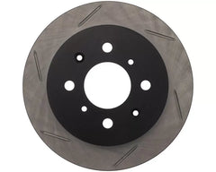 StopTech Sport Slotted Brake Rotor Rear Right, Red, for Honda Civic 2006-2011, 126.40017SR.