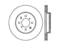 StopTech Sport Slotted Brake Rotor Front Right, Black, for Ford Mustang 2015-2023, 126.40021SR.