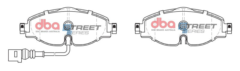 DBA 14-17 Volkswagen GTI Mk7 (w/Perf Pkg 340mm Front Rotor) Street Series Front Brake Pads