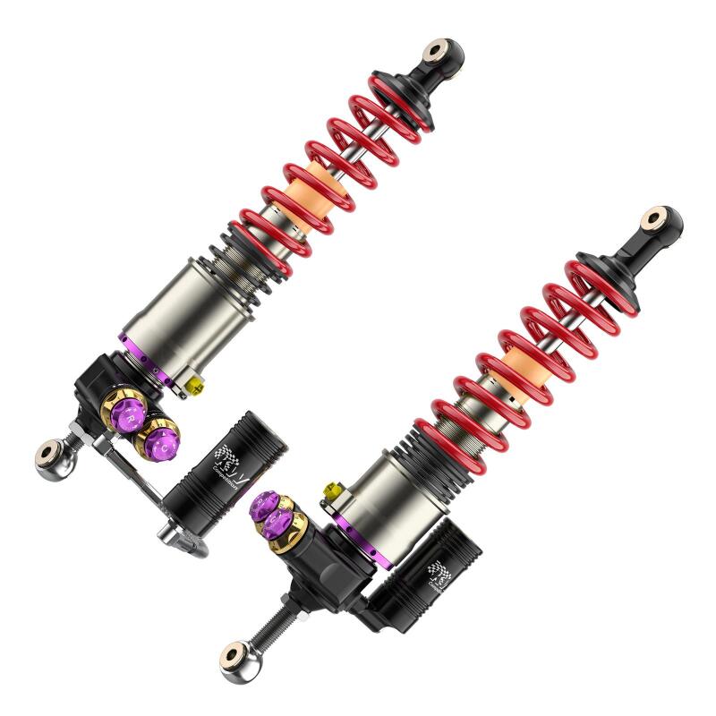 KW 04-05 Porsche Carrera GT Special Edition HLS4 V5 Coilover Kit w/ Red & Blue Springs