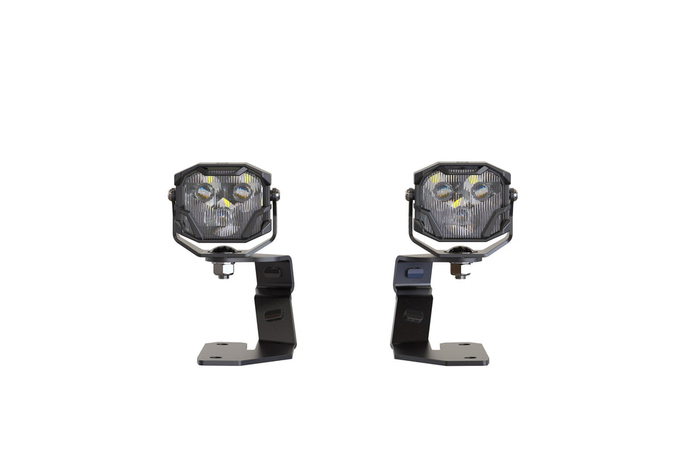 Morimoto 4Banger Ditch Light Kit: 03-10 Cayenne (HXB Yellow SAE Wide Beam)
