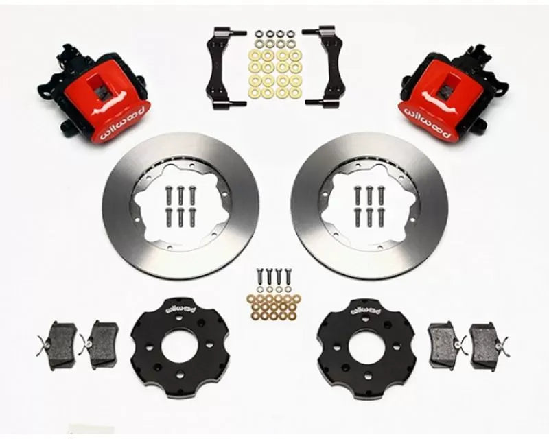 Wilwood Combination Parking Brake Caliper Rear Brake Kit, Plain Face Rotor - Black Honda Civic | Acura Integra.