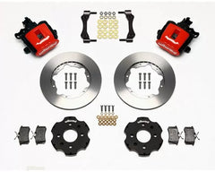 Wilwood Combination Parking Brake Caliper Rear Brake Kit, Plain Face Rotor - Black Honda Civic | Acura Integra.